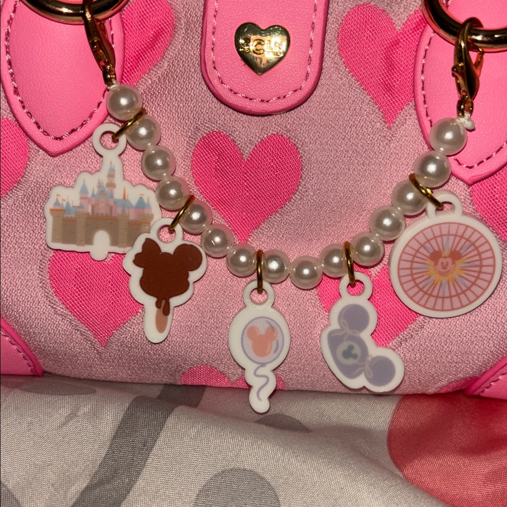 Stoney Clover Lane Pink Heart Mini Pouchette - Picture 7 of 8